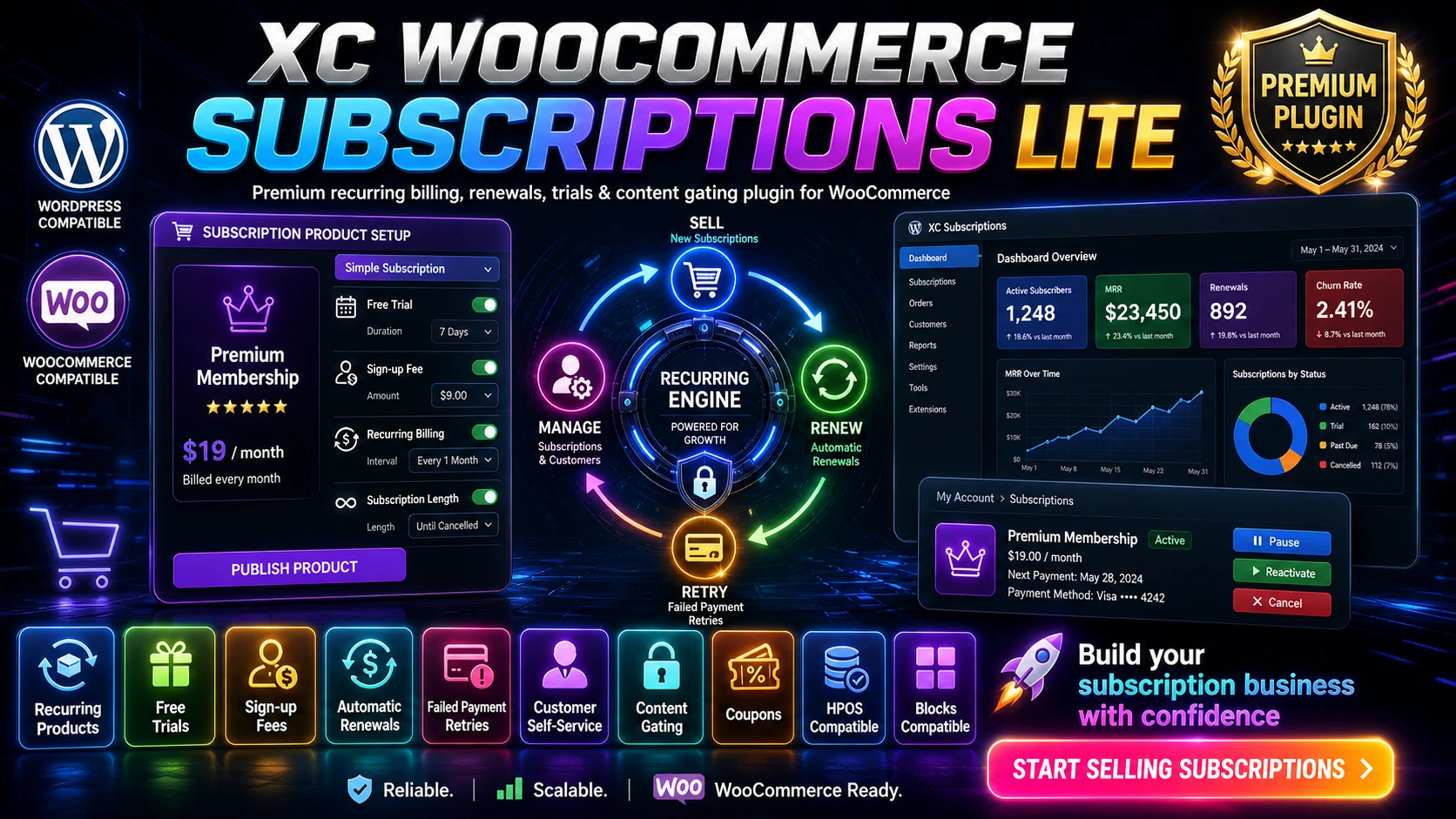 XC Woocommerce Subscriptions Lite