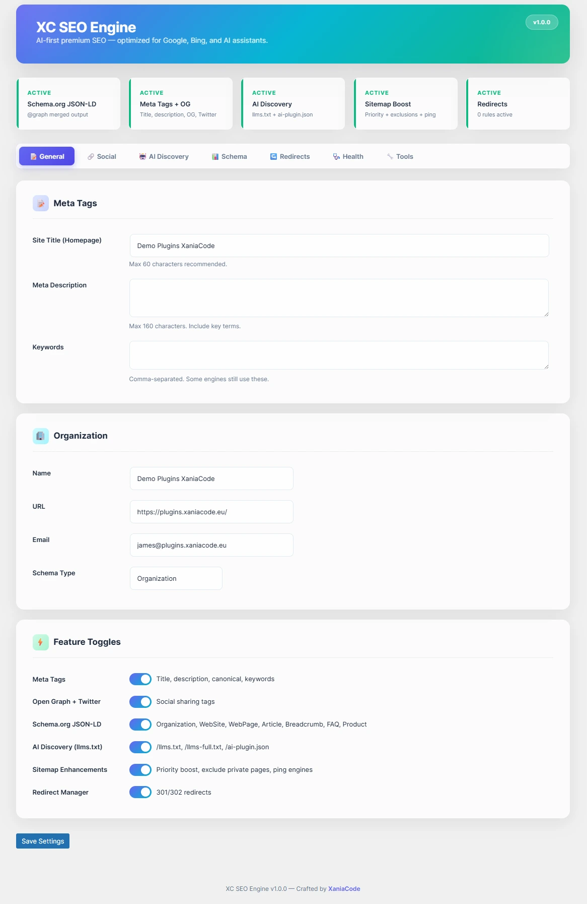 XC-SEO-Engine-‹-Demo-Plugins-XaniaCode-1