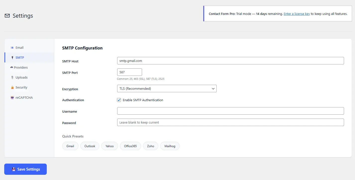 Settings-‹-Demo-Plugins-XaniaCode 5