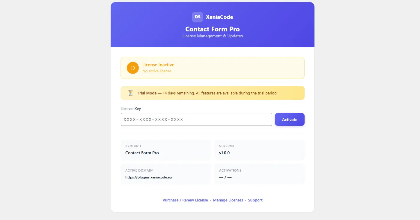 Contact-Form-Pro-License-‹-Demo-Plugins-XaniaCode-56